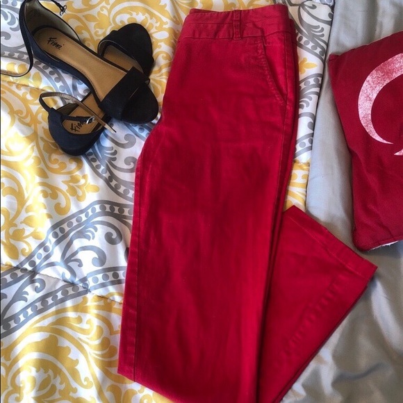 Victor Alfaro Deep Red Dress Pants - Picture 3 of 5